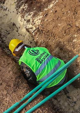 بناء شبكة لتغذية المياه