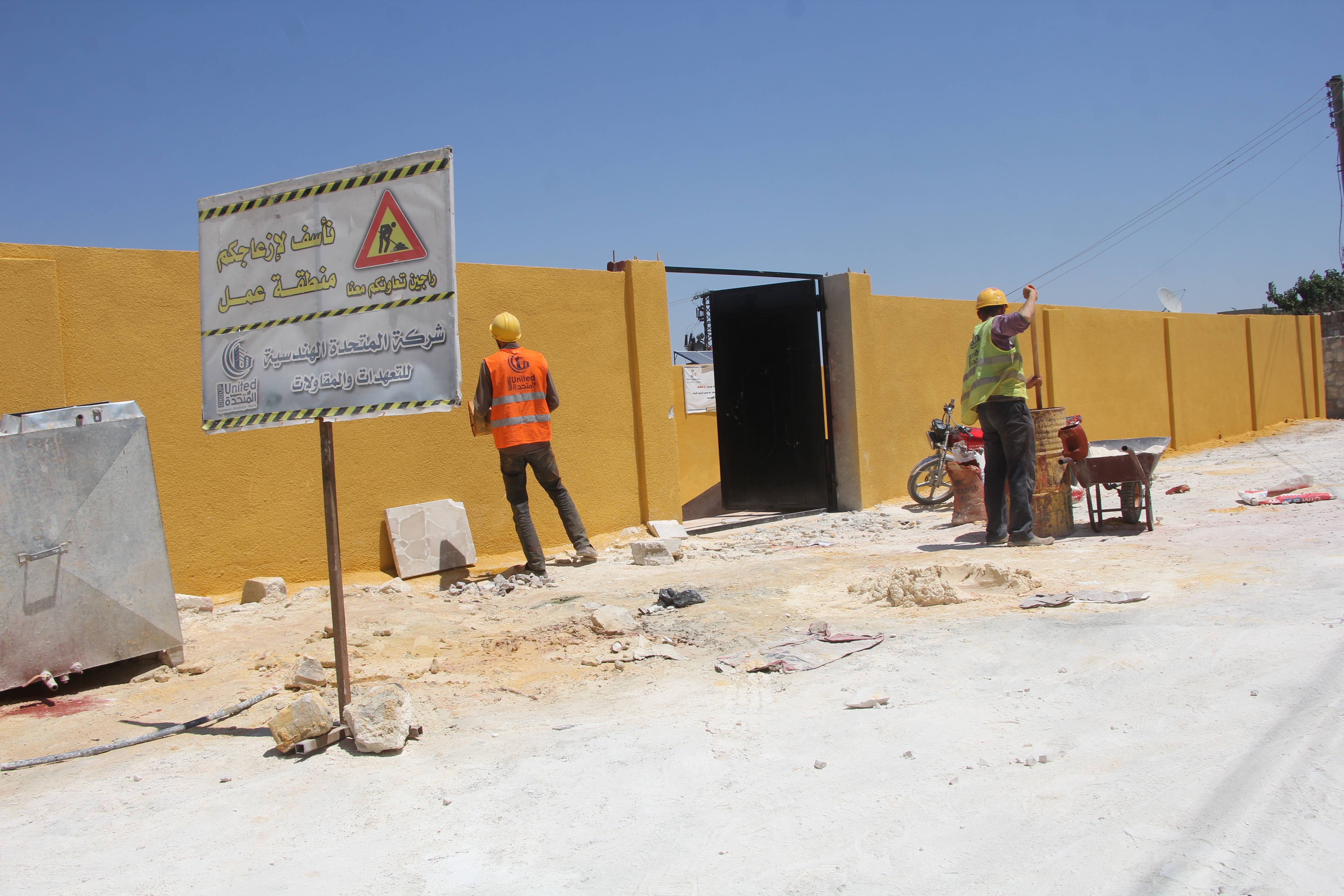  تأهيل عدة مدارس  في نواحي عفرين وريفها